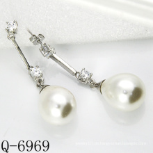 Neueste Styles Cultured Perlen Ohrringe 925 Silber (Q-6969)